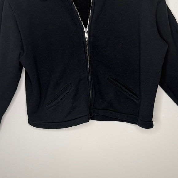 Eddie Bauer 100% Cotton Black Cropped Jacket - Picture 3 of 5